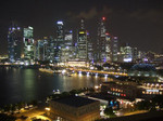 シンガポールの夜景　
リッツカールトンホテルからの眺望